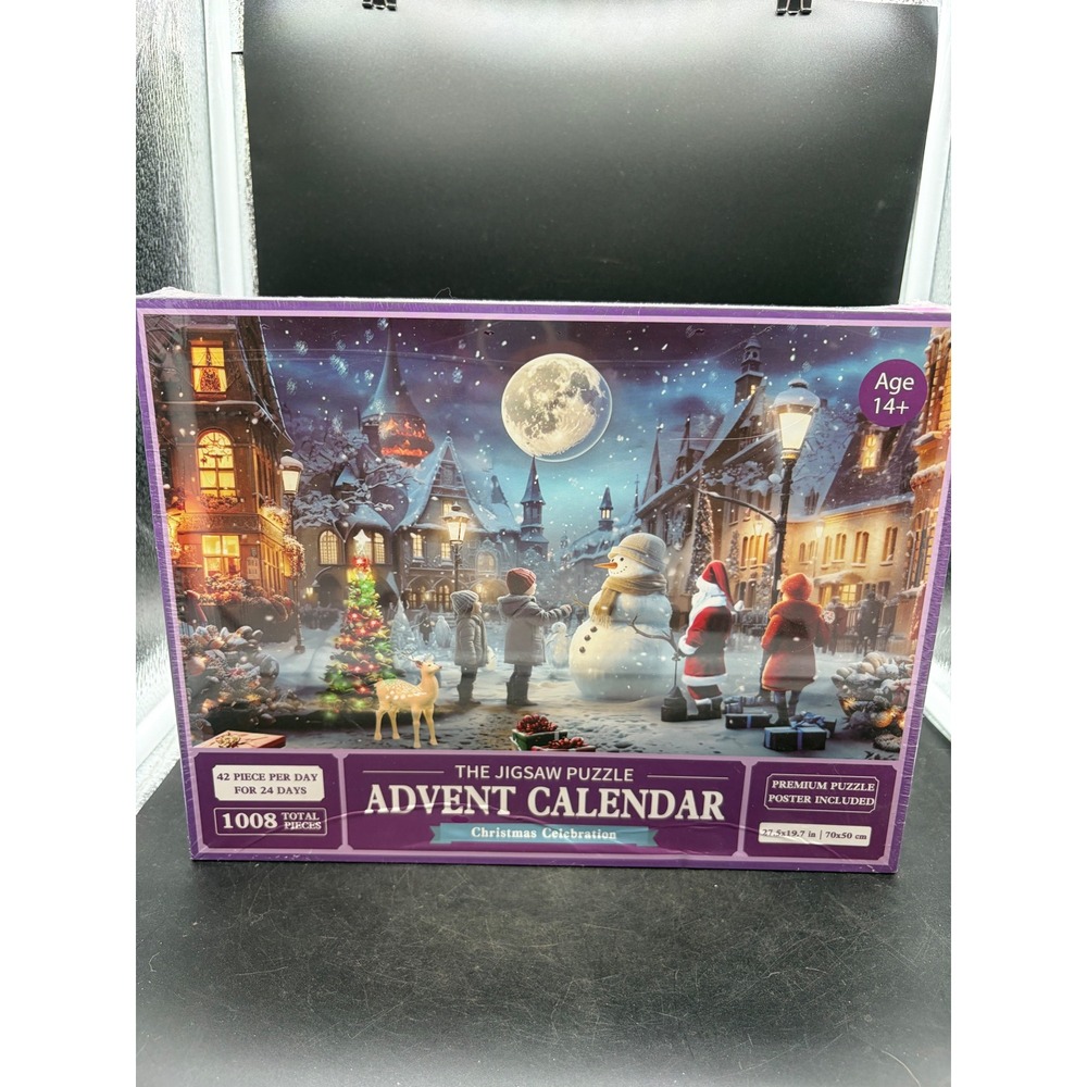 Christmas Celebration Jigsaw Puzzle Advent Calendar 1008 Piece 24 Day Countdown